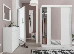 borchardt Möbel Schuhschrank »Torben, Schuhregal mit 4 Fächern für ca. 16 Paar Schuhe, Breite 89 cm« Push-to-open-Funktion, Schubkasten, 2 Klappen, 2 verstellbare Böden