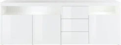 borchardt Möbel Sideboard »Kapstadt, Kommode mit Push-to-open-Funktion, Hochglanz-Dekor« Breite 200cm mit viel Stauraum, 3 Schubfächern und 3 Türen