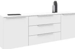 borchardt Möbel Sideboard »Oliva, hängend oder stehend mit Metallgriffen« Breite 166 oder 200cm, 2 Türen 3 Schubfächer