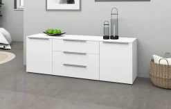 borchardt Möbel Sideboard »Oliva, hängend oder stehend mit Metallgriffen« Breite 166 oder 200cm, 2 Türen 3 Schubfächer