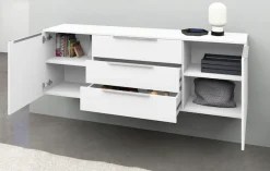 borchardt Möbel Sideboard »Oliva, hängend oder stehend mit Metallgriffen« Breite 166 oder 200cm, 2 Türen 3 Schubfächer
