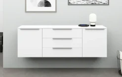 borchardt Möbel Sideboard »Oliva, hängend oder stehend mit Metallgriffen« Breite 166 oder 200cm, 2 Türen 3 Schubfächer