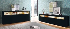 borchardt Möbel Sideboard »Santa Fé, Kommode 166 cm breit« Push-to-open-Funktion, 2 Türen, 3 Schubkästen und 3 offene Fächer