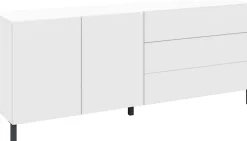 borchardt Möbel Sideboard »Sophia, Kommode mit Metallfüßen, 3 Schubkästen, Breite 152 oder 190 cm« grifflose Optik, viel Stauraum, verstellbare Böden