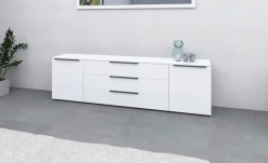 borchardt Möbel Sideboard »Tom, Kommode Breite 200cm, hängend oder stehend mit Metallgriffen« 2 Türen 3 Schubkästen, verstellbare Einlegeböden