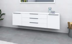 borchardt Möbel Sideboard »Tom, Kommode Breite 200cm, hängend oder stehend mit Metallgriffen« 2 Türen 3 Schubkästen, verstellbare Einlegeböden