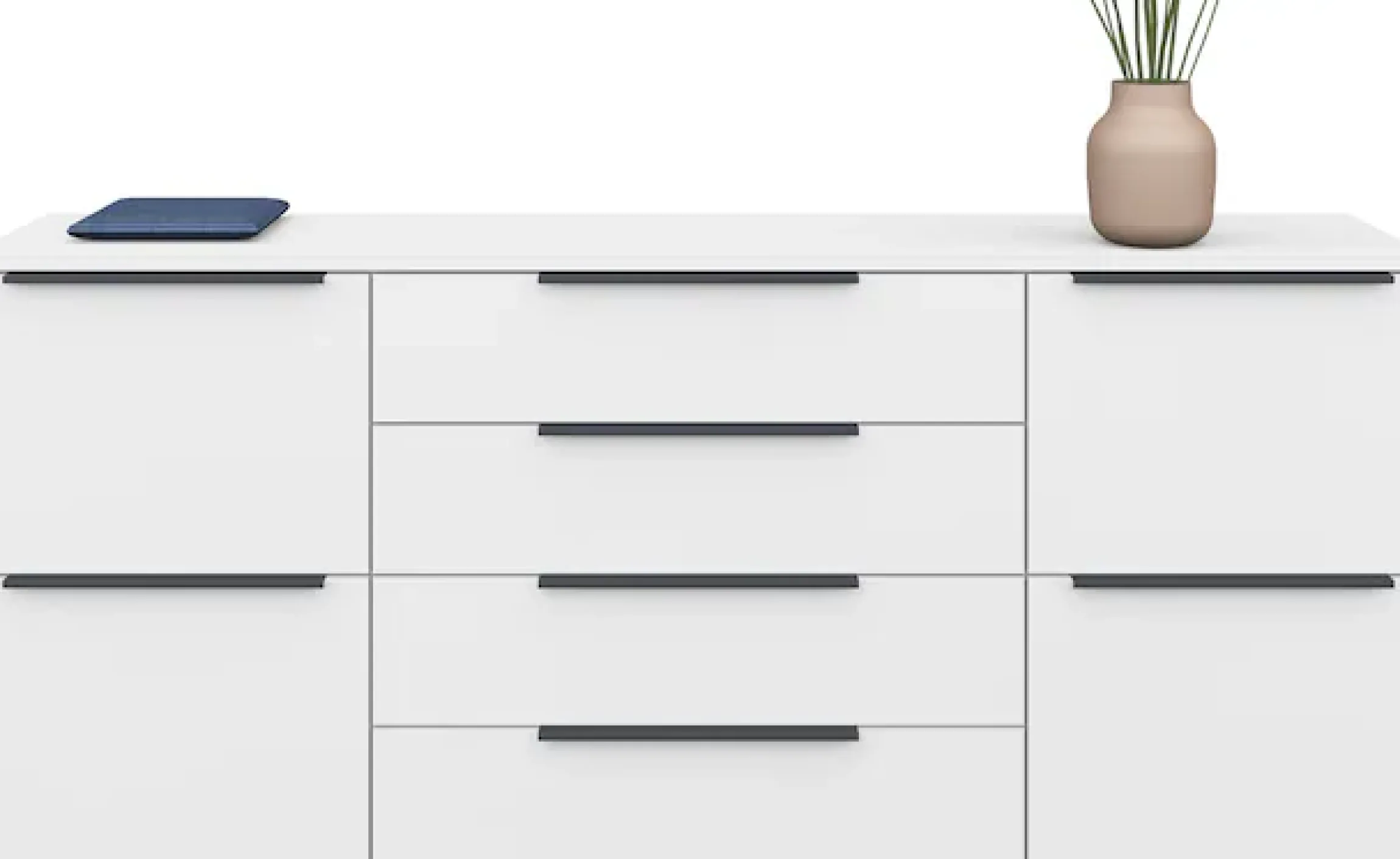 borchardt Möbel Sideboard »Tom« Breite 166 cm, verstellbare Einlegeböden, lackierte Alu-Profilgriffe