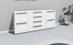 borchardt Möbel Sideboard »Tom« Breite 166 cm, verstellbare Einlegeböden, lackierte Alu-Profilgriffe