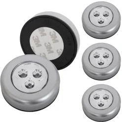 Briloner Leuchten LED Unterbauleuchte »LED Push Light, titanfarbig, 5er-Set, je 3xLED« LED-Modul