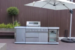 Buschbeck Outdoor-Küche »»Oxford« mit Gasgrill und Kühlschrank« BxTxH: 245x60x119 cm