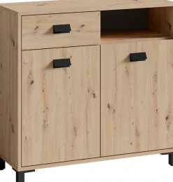 byLIVING Badkommode »Wellness« 80cm Badezimmer Kommode mit Metallgriffen und viel Stauraum