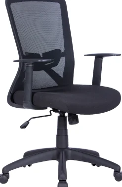 byLIVING Bürostuhl »Long« () Mesh-Webstoff in schwarz, Wippmechanik mit Härtegradeinstellung