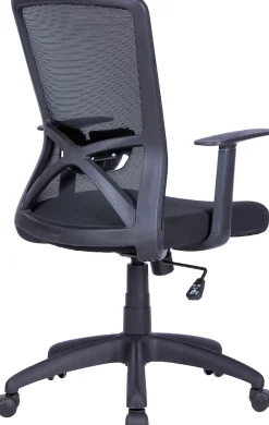 byLIVING Bürostuhl »Long« () Mesh-Webstoff in schwarz, Wippmechanik mit Härtegradeinstellung