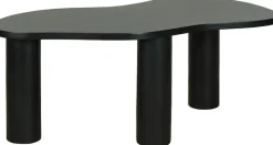 byLIVING Couchtisch »ETHAN« Tischplatte und Gestell Akazie natur oder schwarz, Tischbein: 13 cm