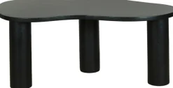 byLIVING Couchtisch »ETHAN« Tischplatte und Gestell Akazie natur oder schwarz, Tischbein: 13 cm