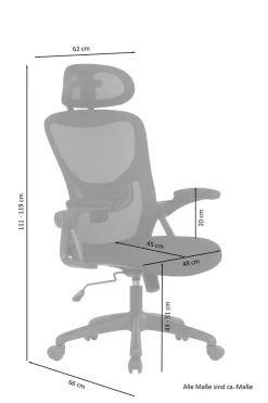 byLIVING Drehstuhl »Flex« () 1 Stk.moderner Bürostuhl mit vielen Einstellungsmöglichkeiten