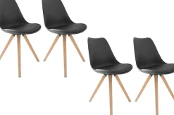 byLIVING Essgruppe »Kira« Set, 5 Stk. tlg. modernes Set mit 4 Stühlen in mehreren Farben und Größen erhältlich