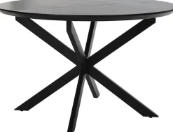 byLIVING Esstisch »Oregon« Auszug 120-160 cm, mit Schweizer Kante, Eichen-Optik schwarz