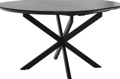 byLIVING Esstisch »Oregon« Auszug 120-160 cm, mit Schweizer Kante, Eichen-Optik schwarz