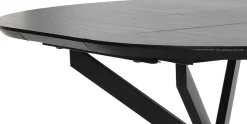 byLIVING Esstisch »Oregon« Auszug 120-160 cm, mit Schweizer Kante, Eichen-Optik schwarz