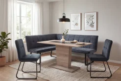byLIVING Esstisch »VIENNA« Sonoma Eiche (Eiche-Optik), bis 100 kg, Säule (V-förmig), 6 Sitzplätze