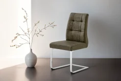 byLIVING Esszimmerstuhl »Marlen XXL« (Set) 2 Stk.bis zu 150 kg belastbar, Vintage-Bezug, Freischwinger