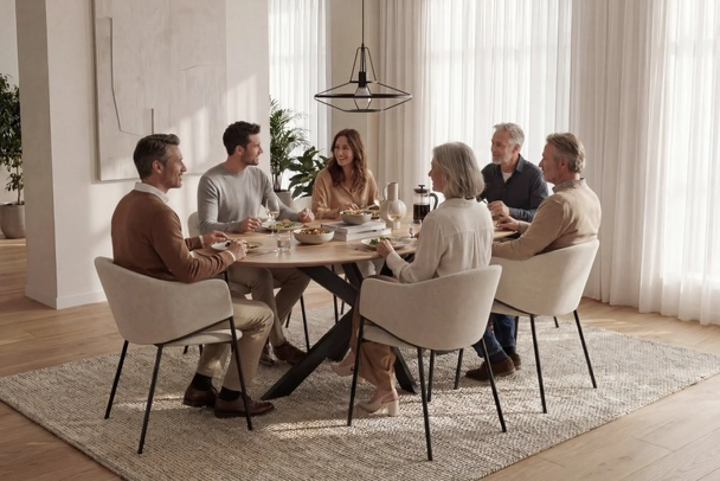 byLIVING Esszimmerstuhl »YORK« (Set) 2 Stk.Strukturstoff in beige, bis 110 kg, Schaumstoff, 4-Fußgestell