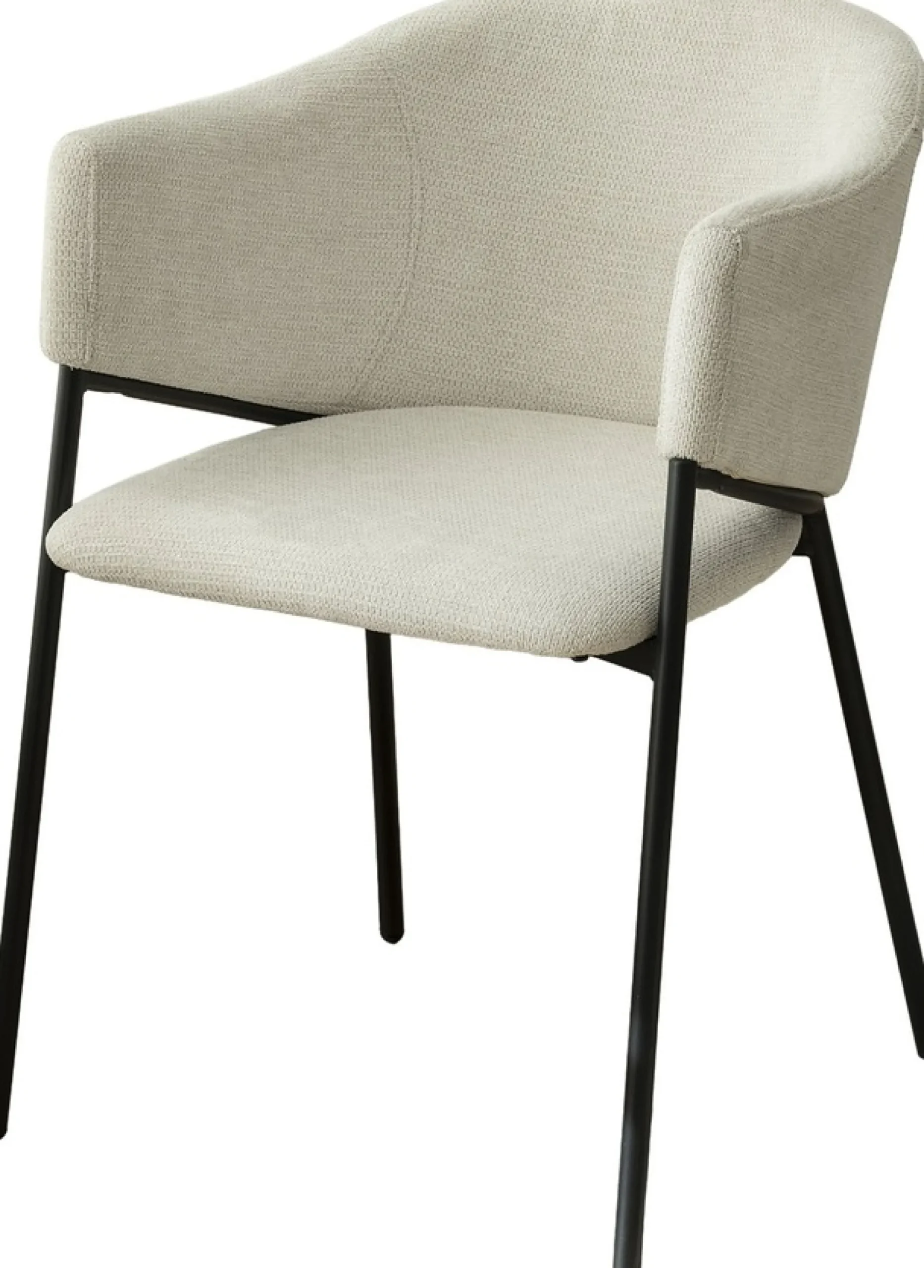 byLIVING Esszimmerstuhl »YORK« (Set) 2 Stk.Strukturstoff in beige, bis 110 kg, Schaumstoff, 4-Fußgestell