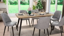 byLIVING Kulissentisch »Life« 1 Stk. tlg. mit Synchronauszug, ausziehbar von 160 auf 240 cm, Artisan Eiche