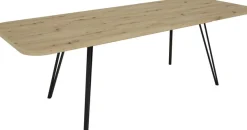 byLIVING Kulissentisch »Life« 1 Stk. tlg. mit Synchronauszug, ausziehbar von 160 auf 240 cm, Artisan Eiche