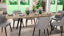 byLIVING Kulissentisch »Life« 1 Stk. tlg. mit Synchronauszug, ausziehbar von 160 auf 240 cm, Artisan Eiche