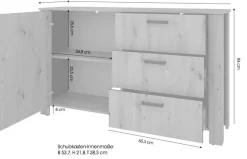 byLIVING Sideboard »Faro« 1 Stk. tlg. moderne Kommode in verschiedenen Farben verfügbar, 140cm.