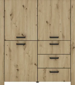 byLIVING Vitrine »Highboard Faro« 1 Stk. tlg. 3 Türen und 3 Schubkästen für maximale Ordnung, verschiedene Farben.