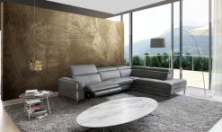 CALIA ITALIA Ecksofa »Pier, Design und erstklassiger Sitzkomfort im Einklang, L-Form« mit elektrischer Relaxfunktion, in hochwertigem Lederbezug