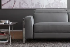 CALIA ITALIA Ecksofa »Pier, Design und erstklassiger Sitzkomfort im Einklang, L-Form« mit elektrischer Relaxfunktion, in hochwertigem Lederbezug