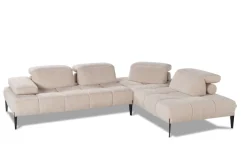 CALIA ITALIA Ecksofa »Skyline, Made in Italy, Design-Sofa, L-Form, mit Sitztiefenverstellung« verstellbare Armlehne und Kopfstütze für maximalen Komfort