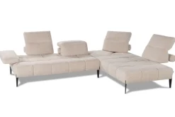 CALIA ITALIA Ecksofa »Skyline, Made in Italy, Design-Sofa, L-Form, mit Sitztiefenverstellung« verstellbare Armlehne und Kopfstütze für maximalen Komfort