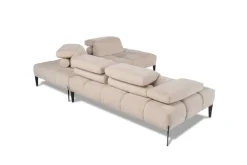 CALIA ITALIA Ecksofa »Skyline, Made in Italy, Design-Sofa, L-Form, mit Sitztiefenverstellung« verstellbare Armlehne und Kopfstütze für maximalen Komfort