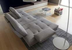 CALIA ITALIA Ecksofa »Toby Wing, B/T: 278/153 cm, Designsofa, Premium Sitzkomfort, L-Form« inklusive Sitztiefenverstellung, Füße in schwarz matt