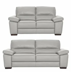 CALIA ITALIA Polstergarnitur »Gaia, hochwertige Garnitur aus 2-Sitzer und 3-Sitzer, edles Design« Set, 2 Stk. tlg. Ledergarnitur, in zwei hochwertigen Lederqualitäten