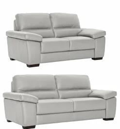CALIA ITALIA Polstergarnitur »Gaia, hochwertige Garnitur aus 2-Sitzer und 3-Sitzer, edles Design« Set, 2 Stk. tlg. Ledergarnitur, in zwei hochwertigen Lederqualitäten