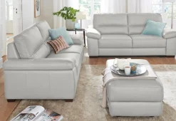 CALIA ITALIA Polstergarnitur »Gaia, hochwertige Garnitur aus 2-Sitzer und 3-Sitzer, edles Design« Set, 2 Stk. tlg. Ledergarnitur, in zwei hochwertigen Lederqualitäten