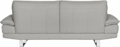 CALIA ITALIA 3-Sitzer »Dave, Sitzkomfort der Extraklasse, tolle Details« Designsofa auf Kufenfuß, in zwei Lederqualitäten