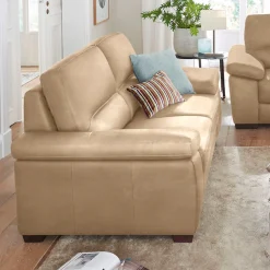 CALIA ITALIA 3-Sitzer »Gaia, Sofa im edlen Design und mit erstklassigem Sitzkomfort« aus pflegeleichtem Luxus-Microfaser Ginevra Hydro Care