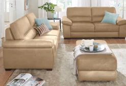 CALIA ITALIA 3-Sitzer »Gaia, Sofa im edlen Design und mit erstklassigem Sitzkomfort« aus pflegeleichtem Luxus-Microfaser Ginevra Hydro Care