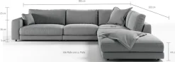 3C Candy Ecksofa »Enisa II, bequem und komfortabel, großes Familiensofa, L-Form« incl. 3 Flatterkissen, wahlweise mit Flecken-Schutz-Bezug Easy care