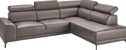 3C Candy Ecksofa »Greve modern und bequem, inkl. manueller Kopfteilverstellung, L-Form« wahlweise mit motorischem Sitzvorzug