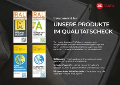3C Candy Ecksofa »Greve modern und bequem, inkl. manueller Kopfteilverstellung, L-Form« wahlweise mit motorischem Sitzvorzug