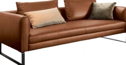 3C Candy 3-Sitzer »Avola Designsofa mit Lederbezug, tolle Verarbeitungsdetails« bequem und komfortabel