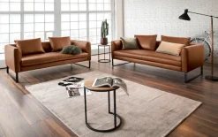 3C Candy 3-Sitzer »Avola Designsofa mit Lederbezug, tolle Verarbeitungsdetails« bequem und komfortabel